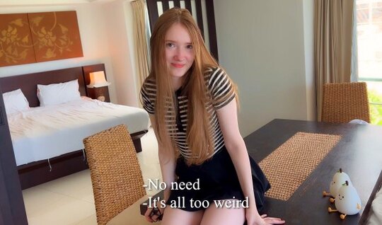 Уговорил молодую русскую сучку на секс было очень легко