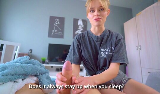 Блондинка с большим членом отлично справилась